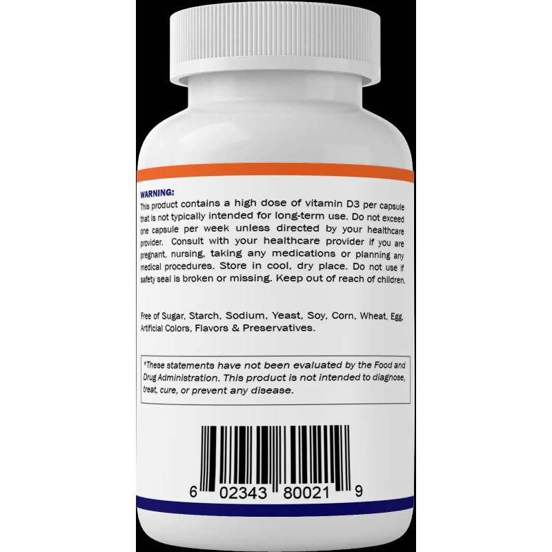 Vitamatic Vitamin D3 Weekly Dose 50,000 IU (Cholecalcifer