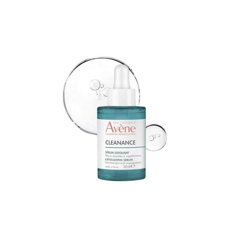 AVENE Cleanance Sérum Exfoliante AHA, Anti-imperfecciones, Piel Grasa y Sensible,