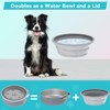 Xuyub Travel Dog Bowls Set 2in1 Stainless Steel Dog Food