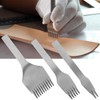 3pcs Steel Leather Chisel Hole Punching 2+5+10 Prong DIY Hand