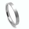 DoubleAccent 3MM Comfort Fit Titanium Wedding Band Classic Flat Ring