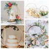 8 Pack 18 Inches Metal Double Floral Hoop Centerpieces with