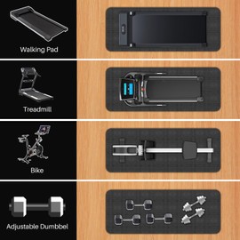 Treadmill Walking Pad Mat for Carpet Floors,Foldable Folding Treadmill Mat for Hardwood Floors,Exercise Bike Mats for Home Gym Workout,Exercise Equipment Mat