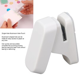 Mushroom Hole Punch Portable and Lightweight T Type Paper Puncher for Scrapbooking Precise and Clean Results Multi Purpose Disc Ring Binding Cutter