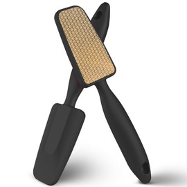 LOPHE Nano Glass Foot File, Callus Remover for Feet with Handle, Highly Effective Hard Skin Remover Foot Scrubber, Durable Foot Scraper Wake Up Soft Smooth Feet (Black)