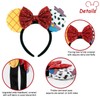 UNKJIN Mouse Ears Headband, Sequin Ears Headband with Splicing Ears,