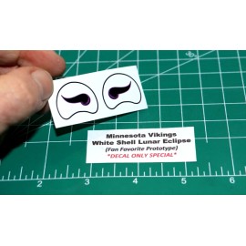 Minnesota Vikings Lunar Eclipse Football Gumball Helmets *DIECUT DECALS ONLY* WH