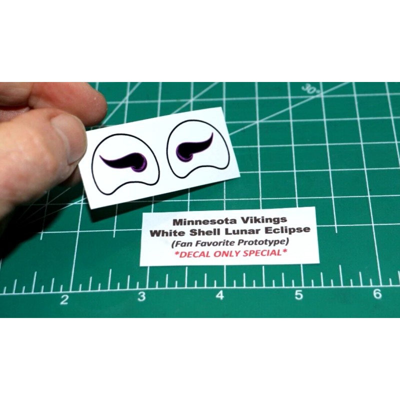 Minnesota Vikings Lunar Eclipse Football Gumball Helmets *DIECUT DECALS ONLY*