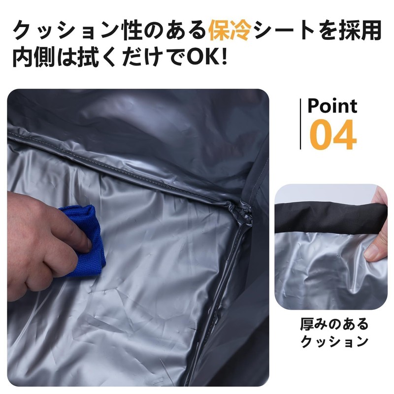 GNEGNI Eco Bag, Foldable Cooler Bag, Drawstring Included, Large Capacity,