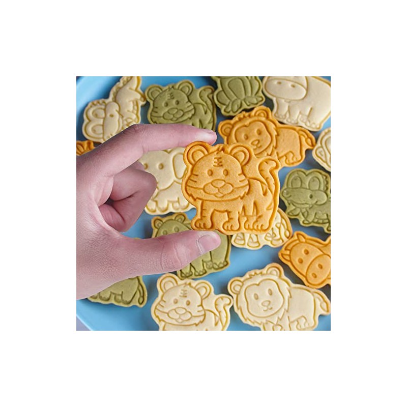 8 Pieces Cute Animals Cookie Cutters Cartoon Elephent Cookie Mould