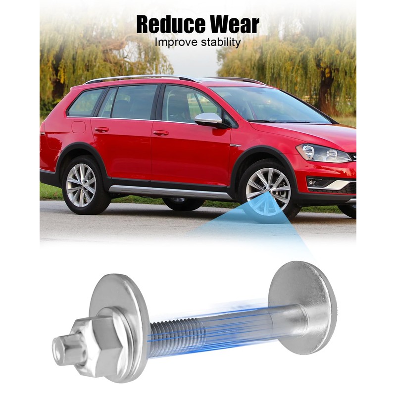 QAGGUM Camber Alignment Bolts Fit for Volkswagen SportWagen Jetta Beetle