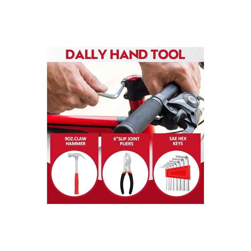WGGE 39-Piece Home Tool Set with Compact Storage Case