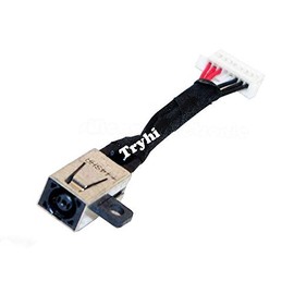 Laptop AC DC Power Jack Plug in Charging Port Socket Connector with Cable Harness for Dell D08u D08u001 D08u002