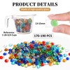 Flat Glass Marble 0.97lb Decorative Glass Gems for Vase Filler