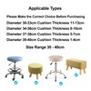 YINGAYOU Stool Covers Round 12-16" with Jacquard Pattern Bar Stool