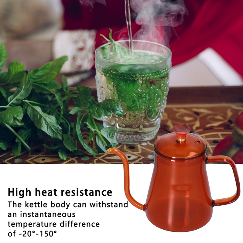 Long Spout Kettle Large Capacity Heat Resistant Easy to Clean