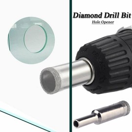 Mesee 10 Pieces Diamond Drill Bit Set, Diamond Hole Saw Hollow Core Drill Bits Extractor Remover Tools for Tile Ceramic Glass Marble Stone Brick - 5mm 6mm 8mm 10mm 12mm