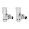 Standard Valve for Bathroom Radiators Chrome Angle Valve