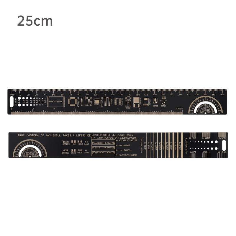 15cm 20cm 25cm 30cm Multifunctional PCB Ruler Measuring Tool Resistor