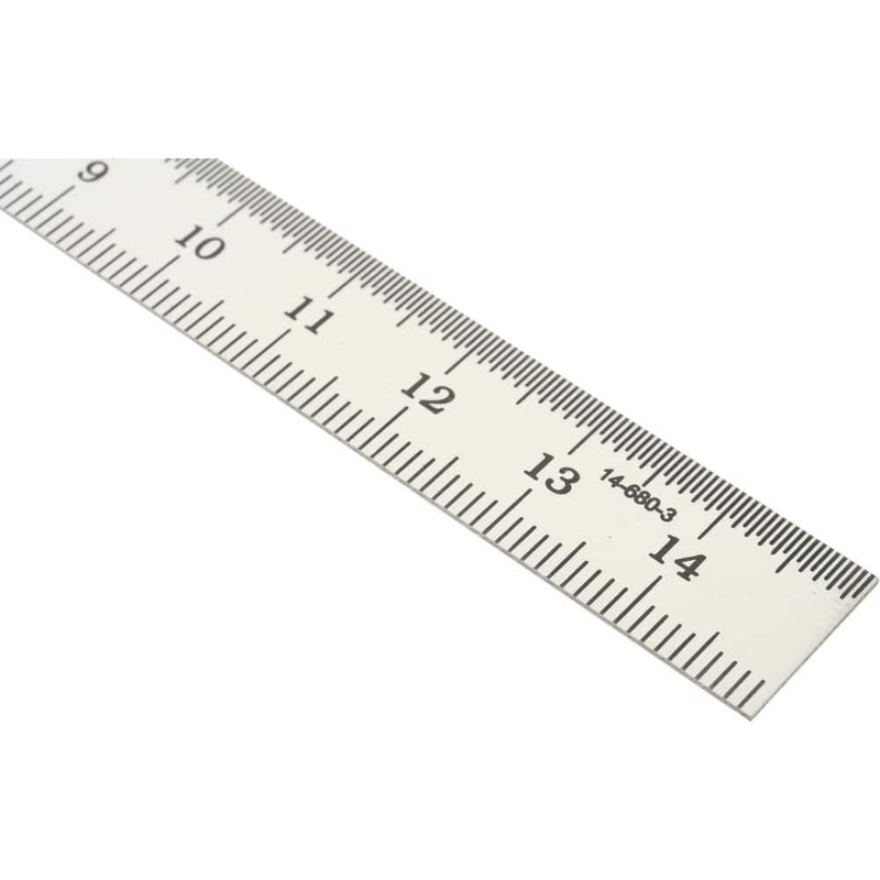 SPI 14-680-6 Flexible Steel Rule: Metric 12.7mm Wide x 150mm