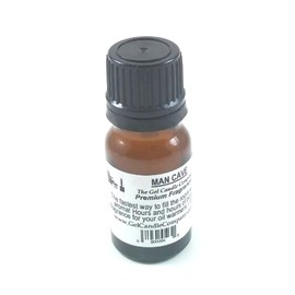 Fresh Clean Odor Erasing Man CAVE Fragrance Oil in Amber Glass with Built in Dropper Diffusers and Burners 10 ML/.33 OZ.