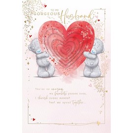 Me To You Bear Gorgeous Husband Pop Up Valentine's Day Card