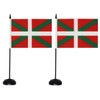 Pandiui23 Set of 2 Basque Country Table Flags 21 x