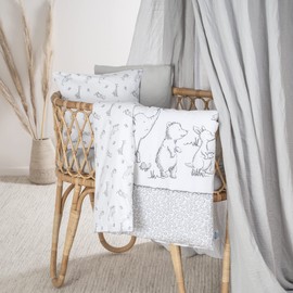 Julius Zöllner Babybettwäsche 100% Baumwolle, Standard 100 by OEKO-TEX, made in Germany, Gr. 80x80 + 35x40 cm, Safari