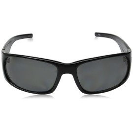 Hoven Match 44-0102 Polarized Rectangular Sunglasses, Black, 62 mm