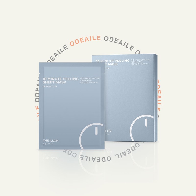 The Elon Elon 10-minute peeling sheet mask, 5 sheets, bubble
