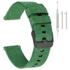 BEAFIRY Canvas Quick Release Watch Band 22mm Nylon Green Watch