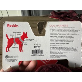 Reddy Burgundy Fleece Harness Various Sizes NWT Retail $59.99 - XL/XXL