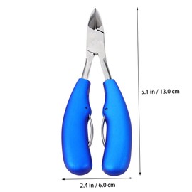 SAFIGLE 1pc Precision Toenail Nipper Curved Nail Clipper Professional Pedicure Tool for Easy Nail Shaping and Overgrown Cuticle Care Ergonomic Design for Men and Women