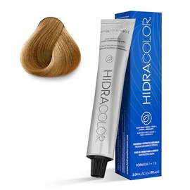HIDRACOLOR - Tinte Permanente para Cabello Color 9.32 Rubio Clarísimo Dorado Nacarado 90 ml, Cubre Canas, con Miel y Aloe Vera, Gran Duración y Humectación, Coloración Cabello, Sedosidad y Brillo