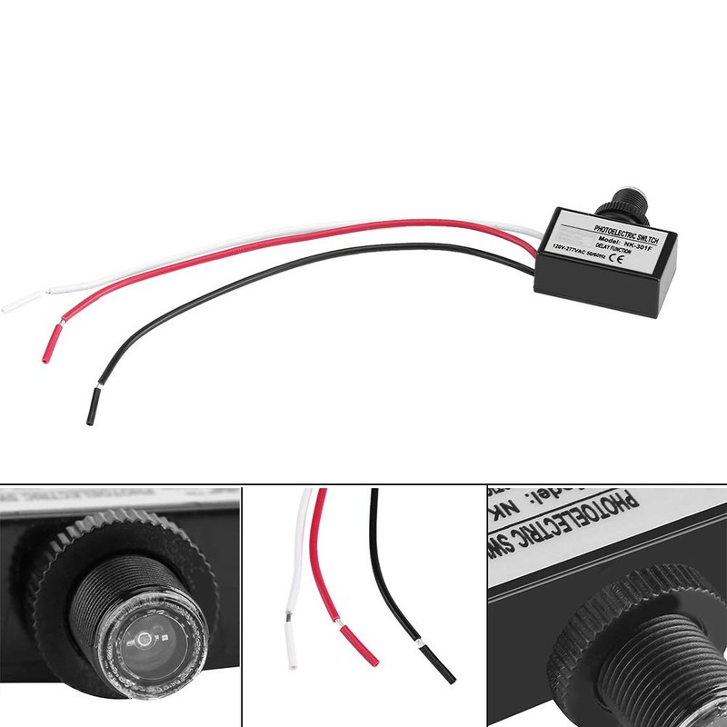 Photoelectric Switch, Akozon 120-277V Dusk to Dawn Sensor Photoelectric Switch