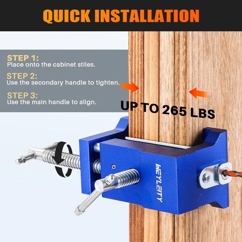 weyleity Cabinet Installation Clamps 2 Pack
