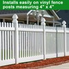 Lothee 6 Pcs Vinyl Post Cap Gothic Post Caps Decking