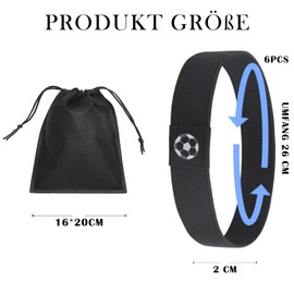 UOCAI Shoelaces Fixing Strap Football, Pack of 6 Fixing Strap for Football Boots, Children, Adults, Triathlon Shoe Laces Holder Loosen for Football, Artificial Grass, Football Shoes with Storage Bag