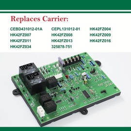 Updated ICM282A Furnace Control Board Fits Carrier HK42FZ013, HK42FZ004, HK42FZ007, HK42FZ008, HK42FZ009, HK42FZ011, HK42FZ016, HK42FZ034, 325878-751, CEPL1311012-01Series Control Board