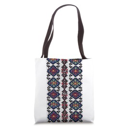 Retro Ukraine Vyshyvanka Style Vintage 30s Geometric Pattern Tote Bag