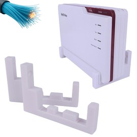 Xebtec Wall Mount for Fritz!Box 5690 Pro - Fibreglass - Fritz Bracket - White - Space-saving and Stable for FritzBox 5690PRO - Made in Germany (Fibreglass)