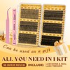 QUEWEL 580PCS Lash Clusters Kit 30D+40D+50D+60D+80D+100D Lashes Clusters Kit 10-18mm