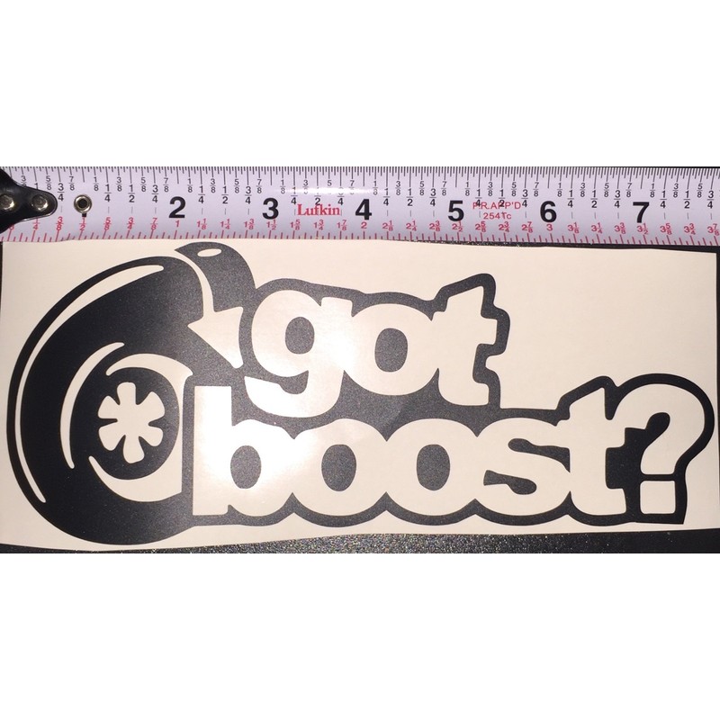 (2x) Turbo Got Boost - JDM - White - Sticker