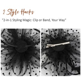 Women's Fascinators Hats Fascinators for Women Tea Party Black Cocktail Wedding Headwear Headband for Women and Girls
