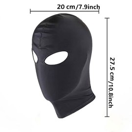 Arightmu Face Mask,Cs Mask Women Men Thin Three Holes Full Face Mask for Motorcycle Bike Hunting Cycling Cap Ski (Black-Open Eyes)