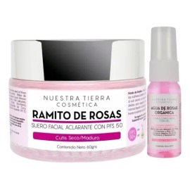 Suero Facial Aclarante Ramito De Rosas Con Fps 50+ Tipo de piel Cutis Seco/Maduro
