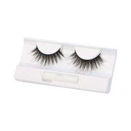 Sleek MakeUP False Lashes, Reusable and Easy to Apply, Latex-Free Glue Included, Full Wispy Volume, 1 Pair