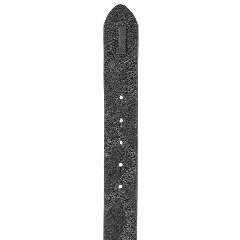 Cipo & Baxx CG202 Men's Leather Belt Reptile Pattern Skull