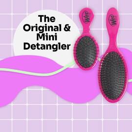 Wet Brush Detangling Hair Brush Set, Original Detangler & Squirt Combo, Pink - Ultra-Soft IntelliFlex Bristles, Glide Through Tangles With Ease For All Hair Types - Pain-Free For Women, Men