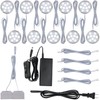Meigour Hardwired Under Cabinet Lighting Kit, LED Puck Lights for